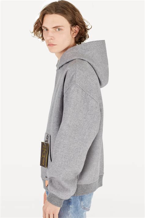 louis vuitton staples edition double face wool blend hoodie|Double.